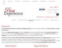 Tablet Screenshot of printexperience.com